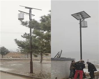 甘肅延安甘泉美水街道太陽能路燈項目